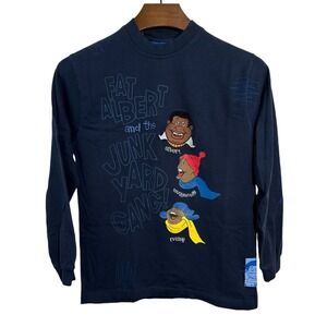 PLATINUM FUBU Fat‎ Albert & Junkyard Gang Long Sleeve Embroidery M 12-14